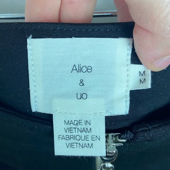 Urban Outfitters Alice Ritter Dimitri Black A-Line Skirt Size Medium Zipper M - Picture 4 of 10